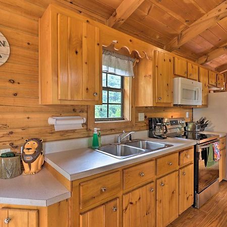 Quaint Log Cabin With Views Near West Jefferson Warrensville Exterior foto